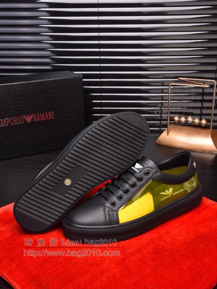 Armani男鞋 原版複刻 專櫃新款 小牛皮 阿瑪尼休閒時尚男鞋  jpx1570